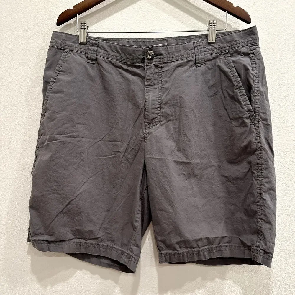 Columbia Mens 36 Washed Out Shorts Gray Hiking Climbing Camping Fishing Outdoors